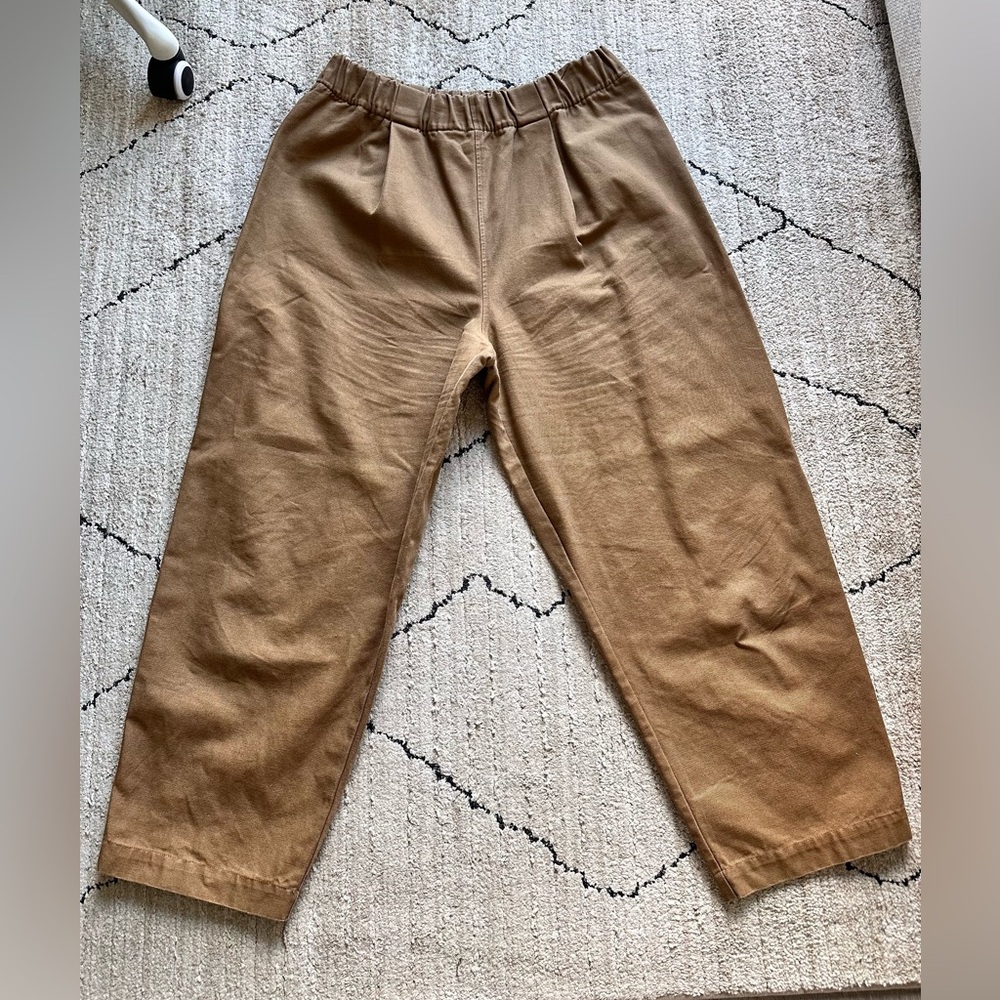 Elizabeth Suzann Andy Trouser Cotton Canvas Pants-XL-T